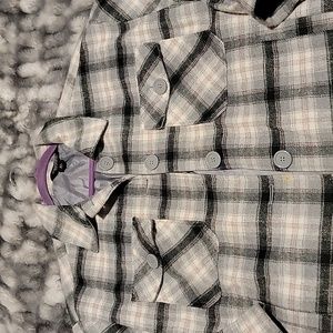 Flannel Jackets, sweater, long jacket. Size 1X and Large. Various brands.